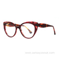 Custom Fashion Women Diamond Acetate Optical Frame Glasses